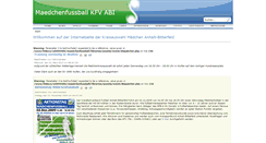 Desktop Screenshot of maedchenfussball.kfv-abi.de