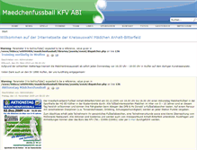 Tablet Screenshot of maedchenfussball.kfv-abi.de